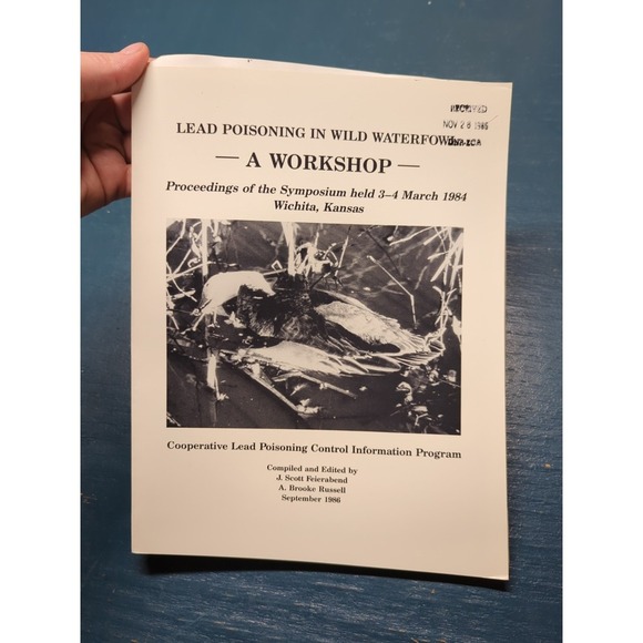 lead poisoning in wild waterfowl a workshop 1986 Proceedings Symposium - Picture 1 of 9